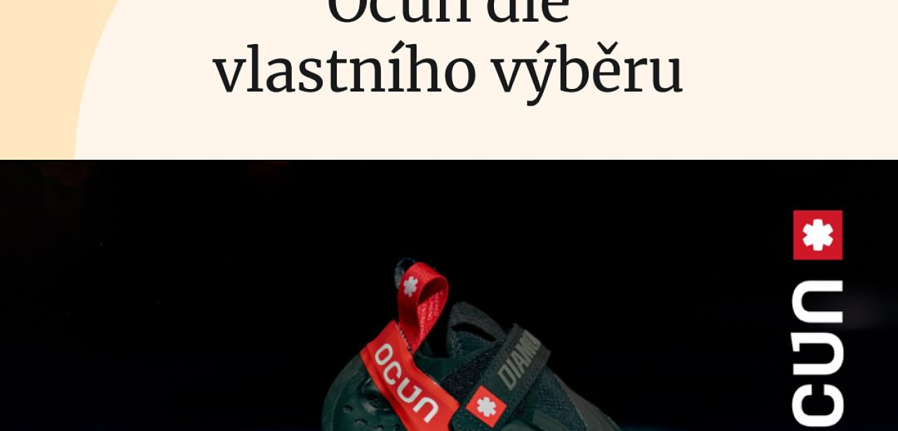 Foto k článku Soutěž o lezečky Ocún dle vlastního výběru.